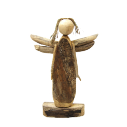 Anioł z surowego drewna Hand Made 39cm